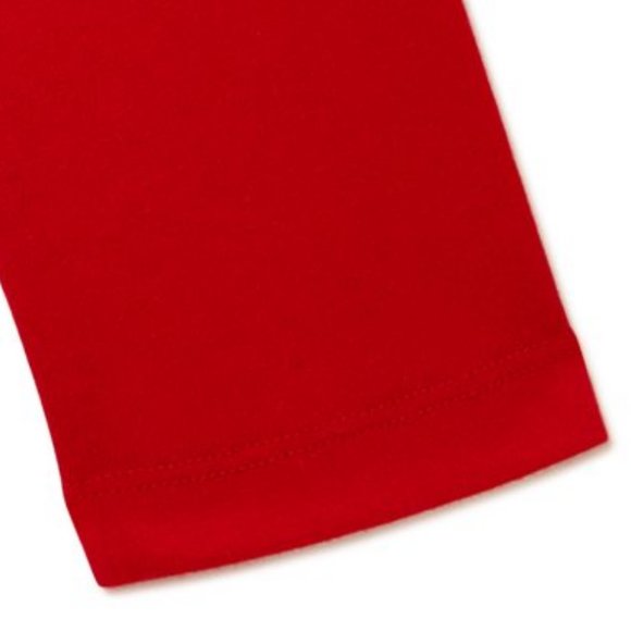 Unisex Long Sleeve RED Graphic Christmas Crew Tee Size 18 Months - Picture 3 of 6